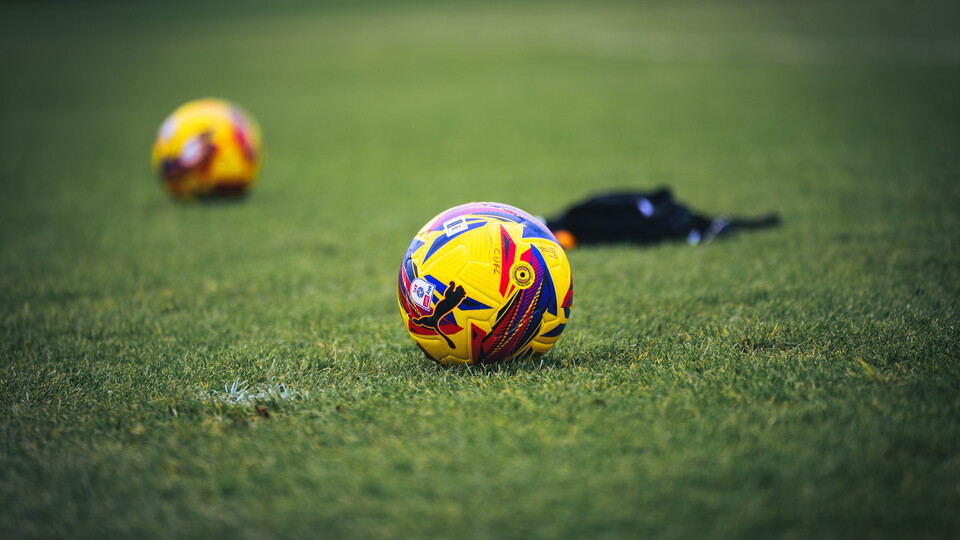 Close-up of a ball in training