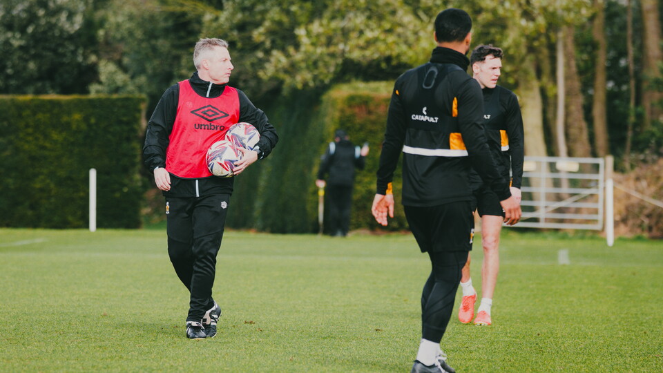 Neil Harris in training