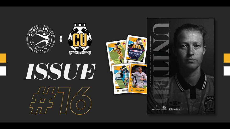 Promo graphic for Cambridge United vs Stockport County programme