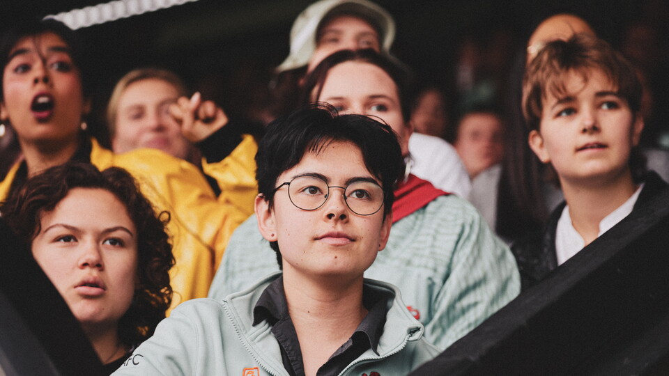 Fans at the Varsity game at the Cledara Abbey Stadium