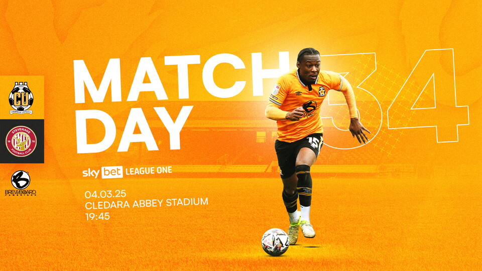 U's Matchday: Stevenage (H)