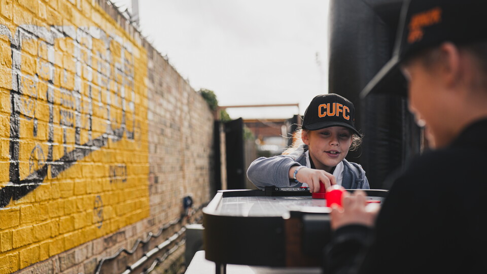 Young supporters in the Kids' Zone