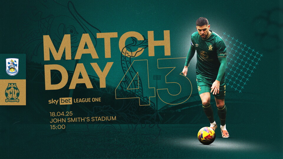 Matchday graphic for Huddersfield Town vs Cambridge United
