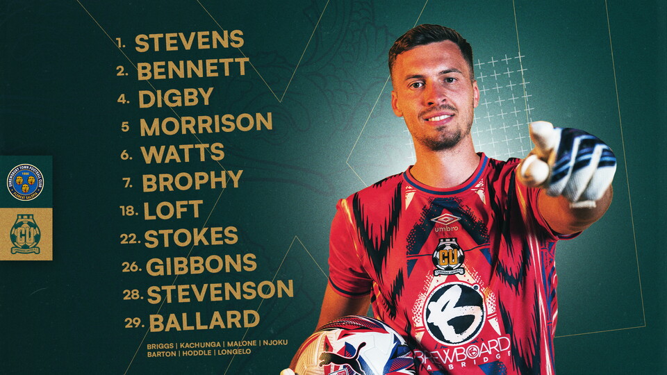 Team News graphic for Shrewsbury Town vs Cambridge United