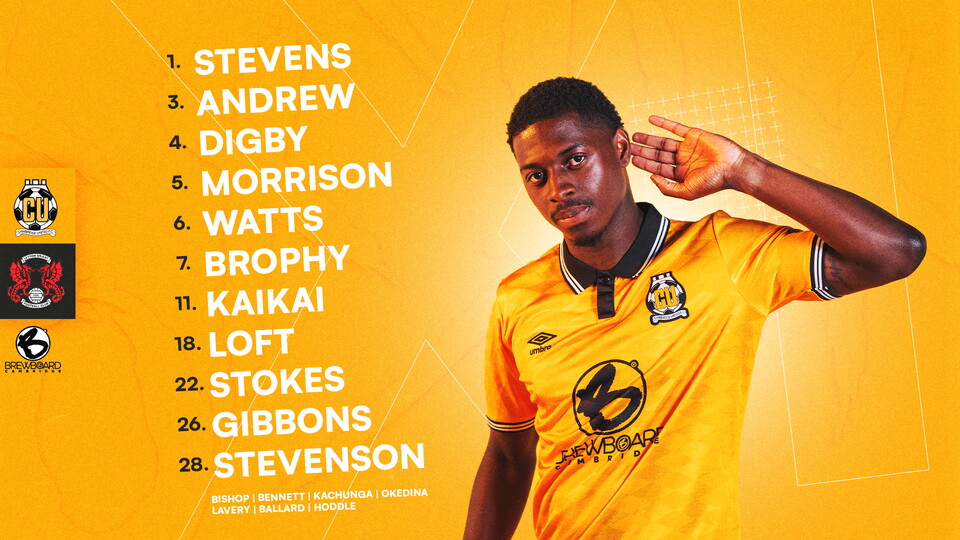Team News graphic for Cambridge United vs Leyton Orient