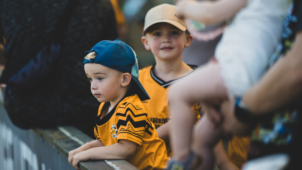 Young fans at the Junior U's Open Day