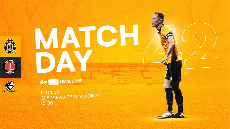 Matchday graphic for Cambridge United vs Charlton