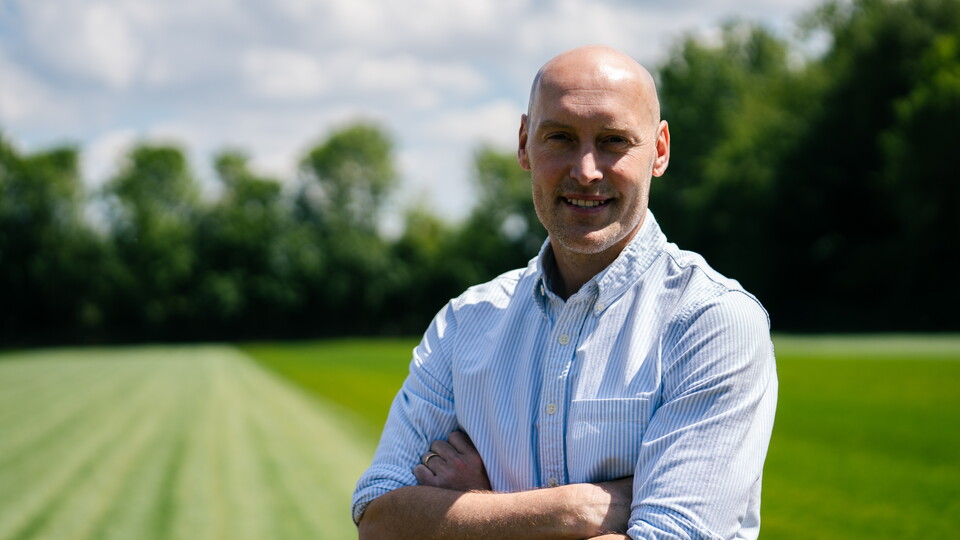 Adam Barrett at the training ground