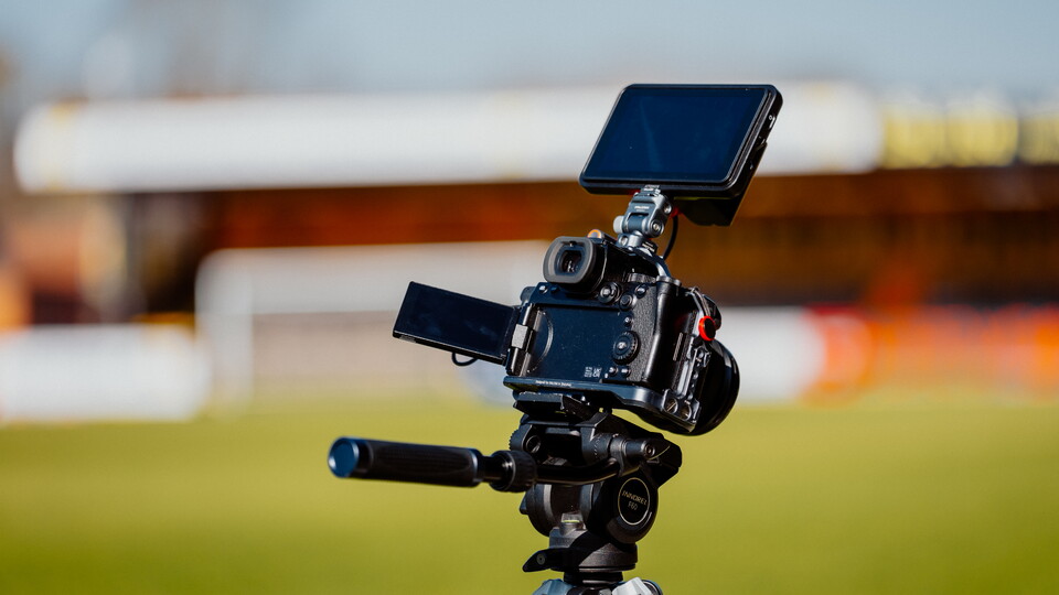 A camera at the Cledara Abbey Stadium