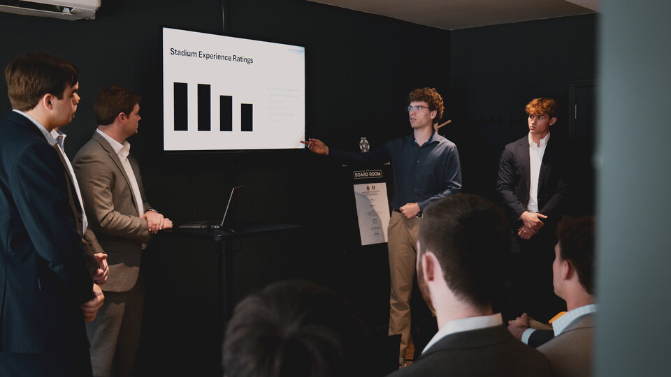 Samford University Students at the Cledara Abbey Stadium