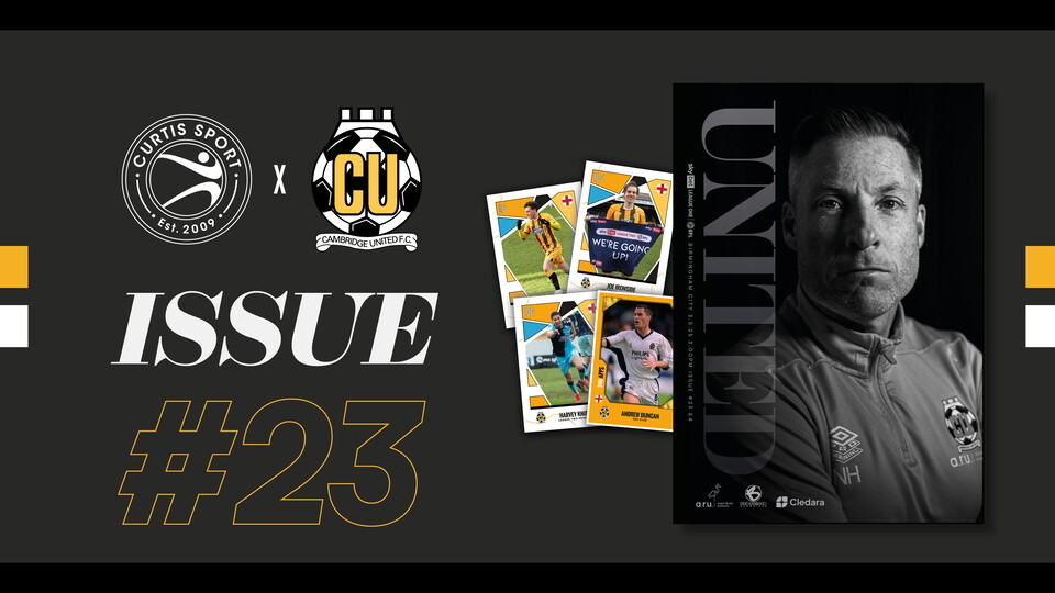 Matchday Programme graphic for Cambridge United vs Birmingham
