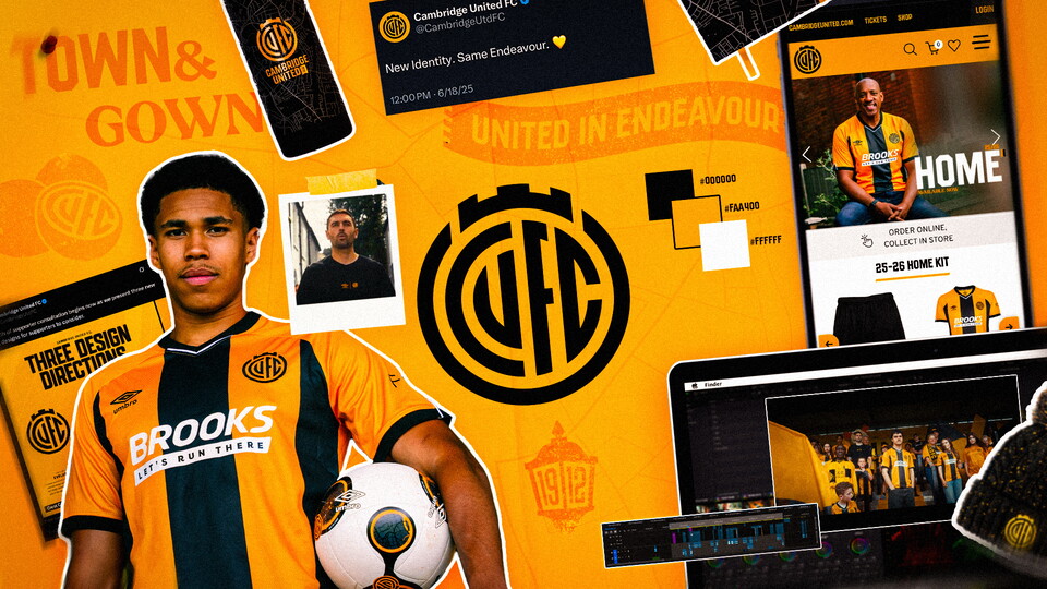 Graphic relating to the new Cambridge United identity