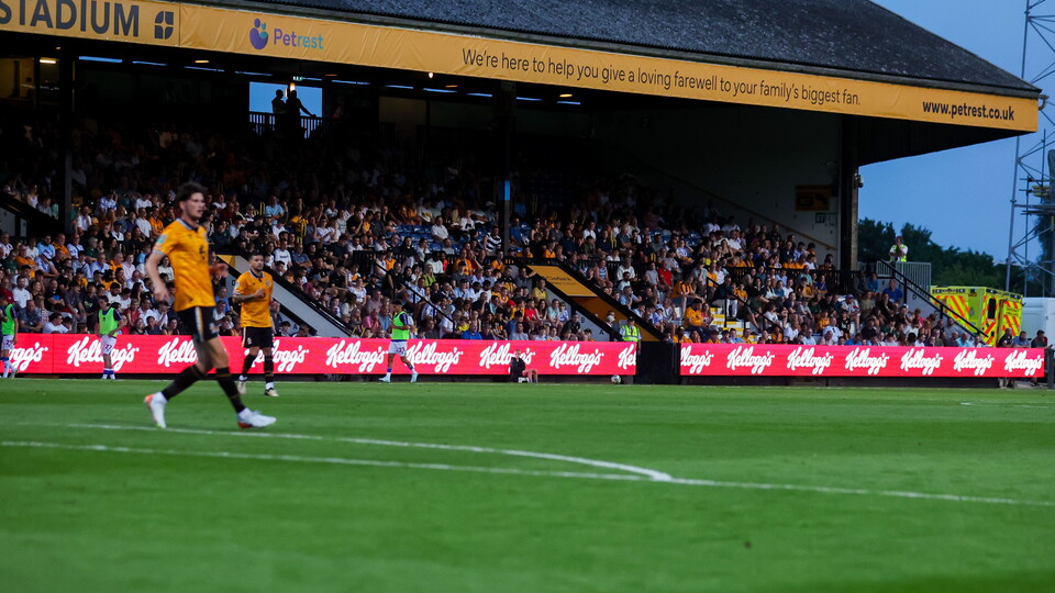 LED Advertising at the Cledara Abbey Stadium