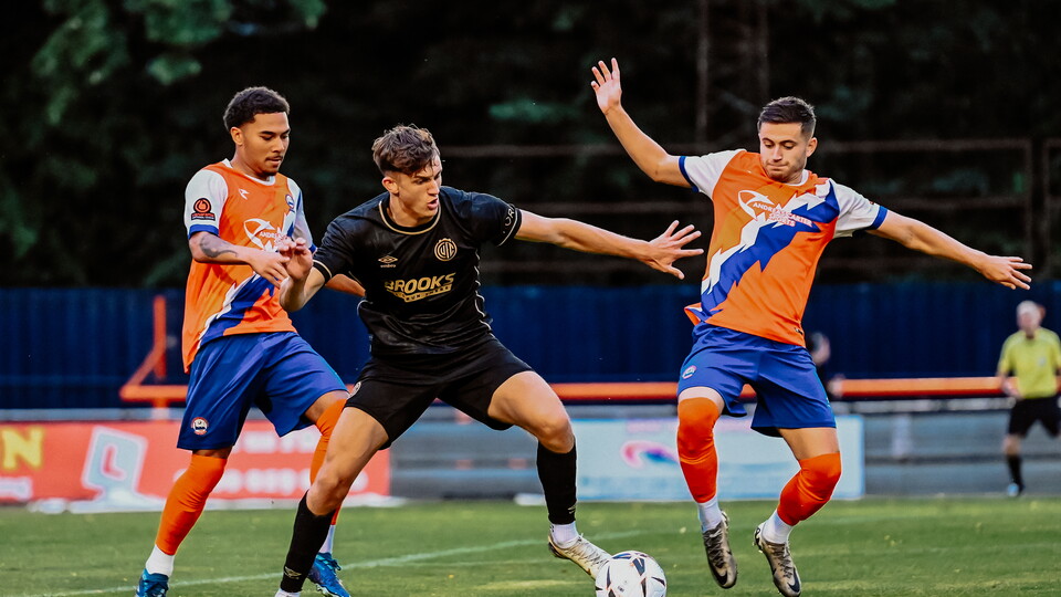 George Munday in action against Braintree Town
