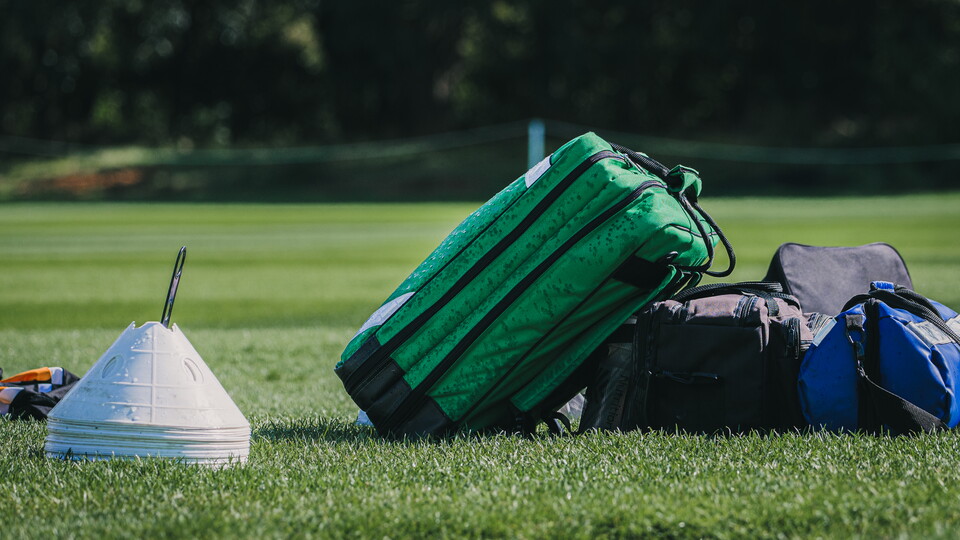 Medical equipment at the training ground