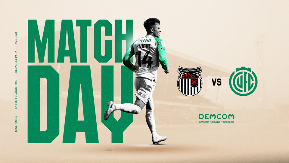 Matchday graphic for Grimsby Town away