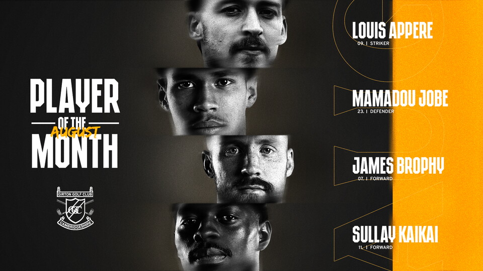 Player of the Month graphic for August 2025