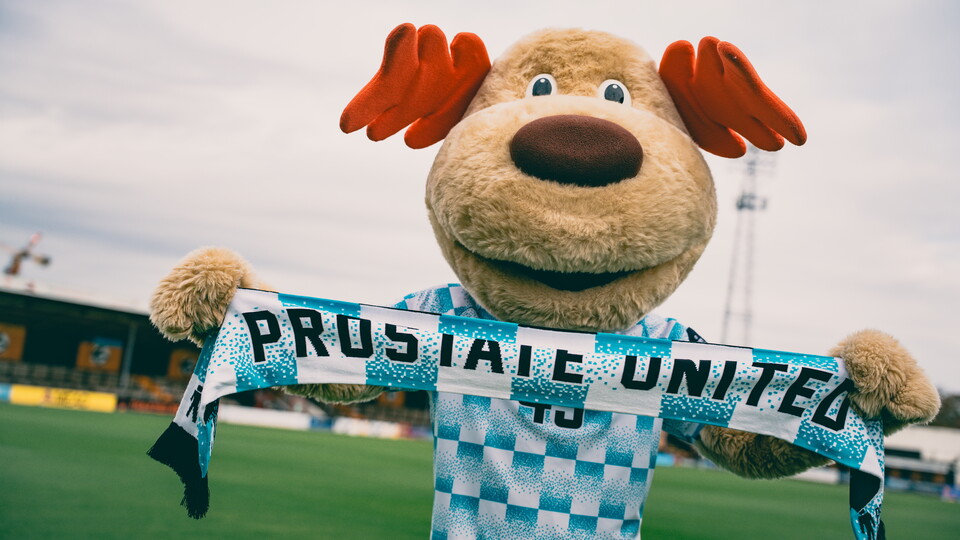 Marvin supporting Prostate United