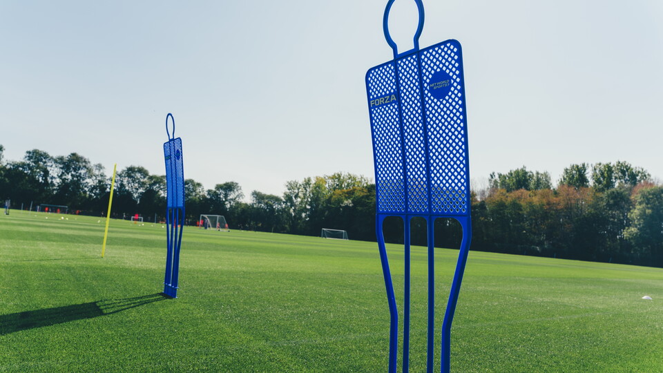 Mannequins at the Cambridge United training ground