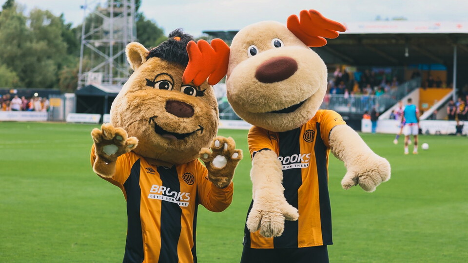 Amber and Marvin the Moose