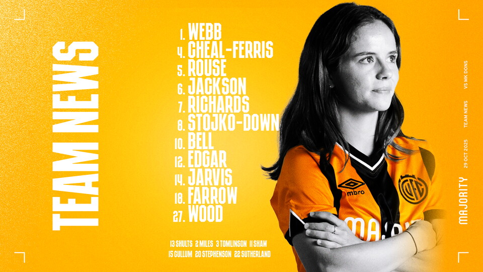 Women's Team News: MK Dons (A)