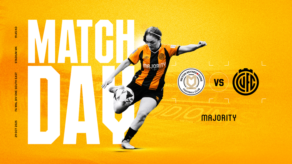 Women's Matchday: MK Dons (A)