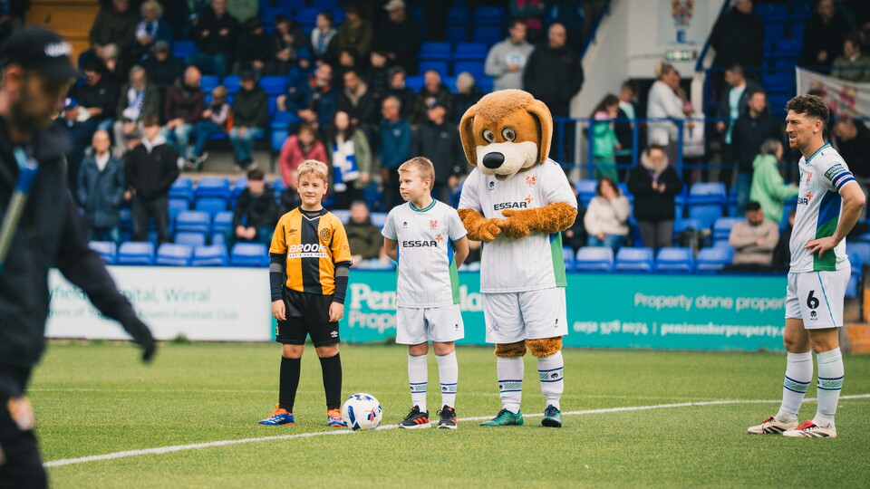 Away Mascot at Tranmere