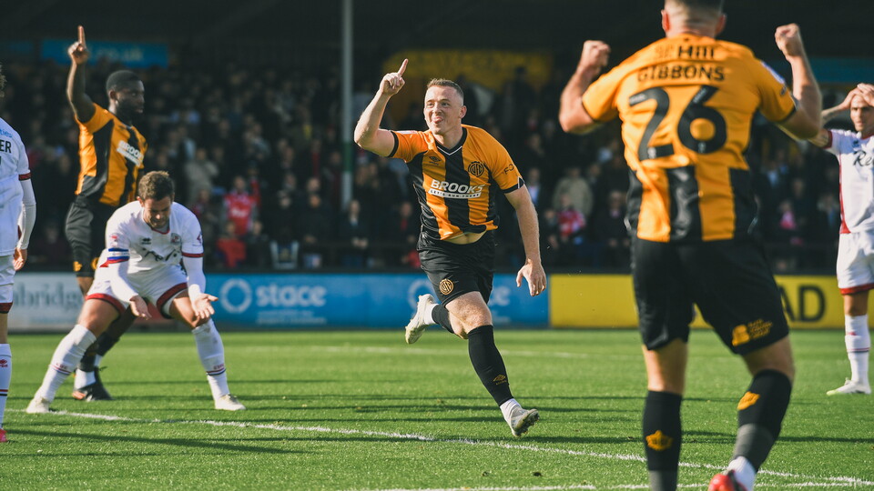 Shayne Lavery celebrates
