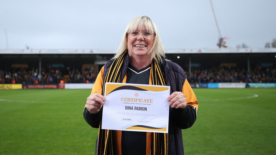 Community Hero recipient