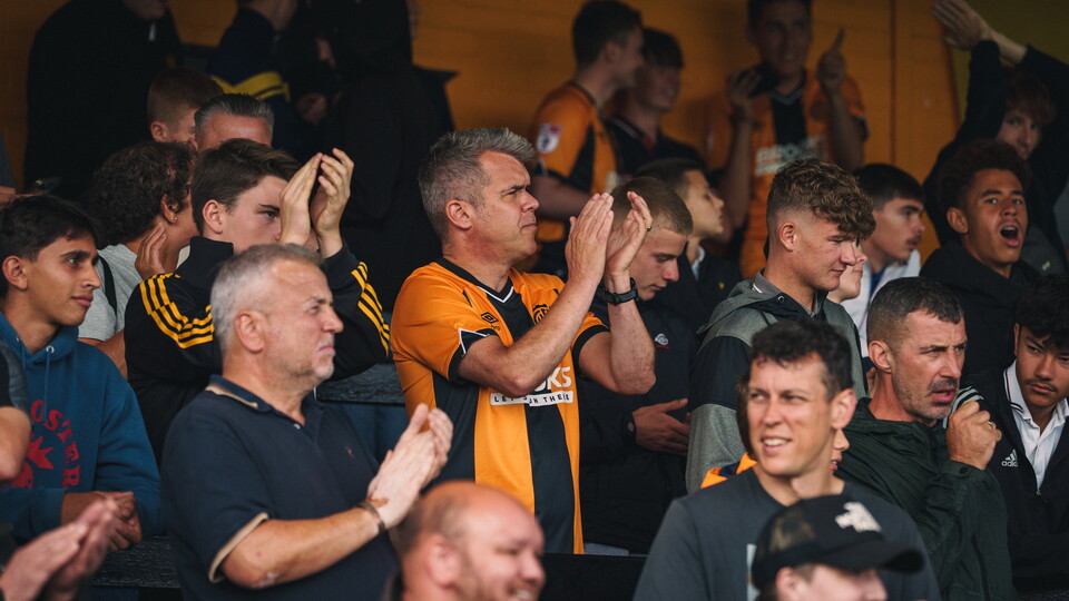 Fans at the Cledara Abbey Stadium