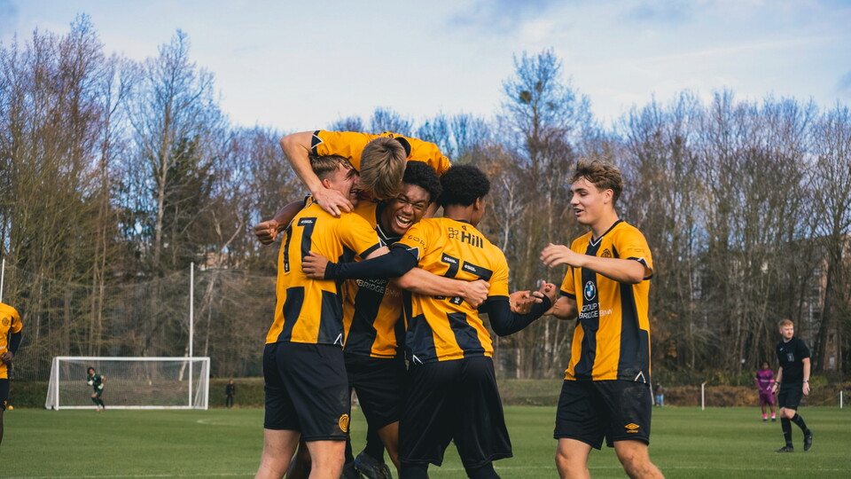 Cambridge United U18s celebrate