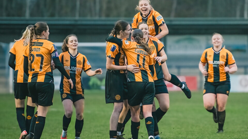 Cambridge United Women celebrate