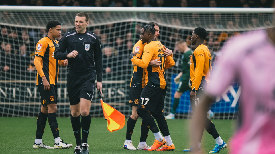 Cambridge United vs MK Dons match action