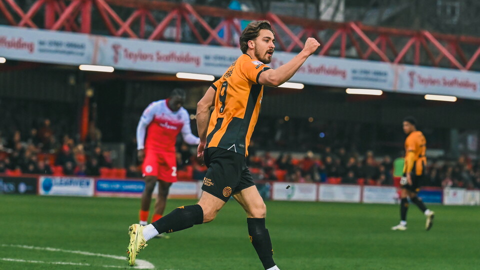 Louis Appere celebrates