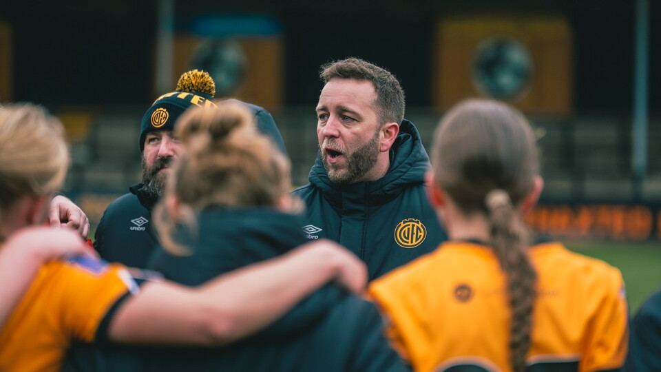 Sean Greygoose addresses his players