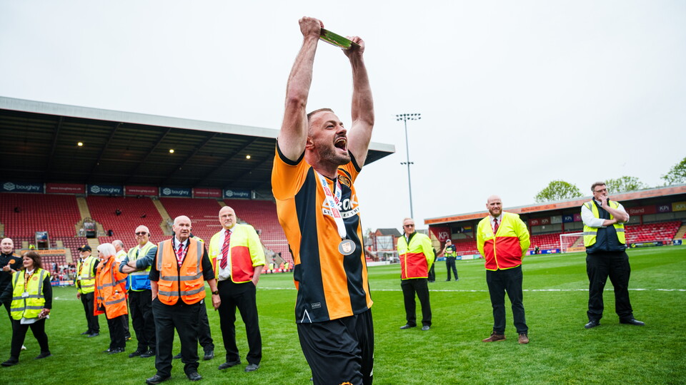 James Gibbons celebrates promotion