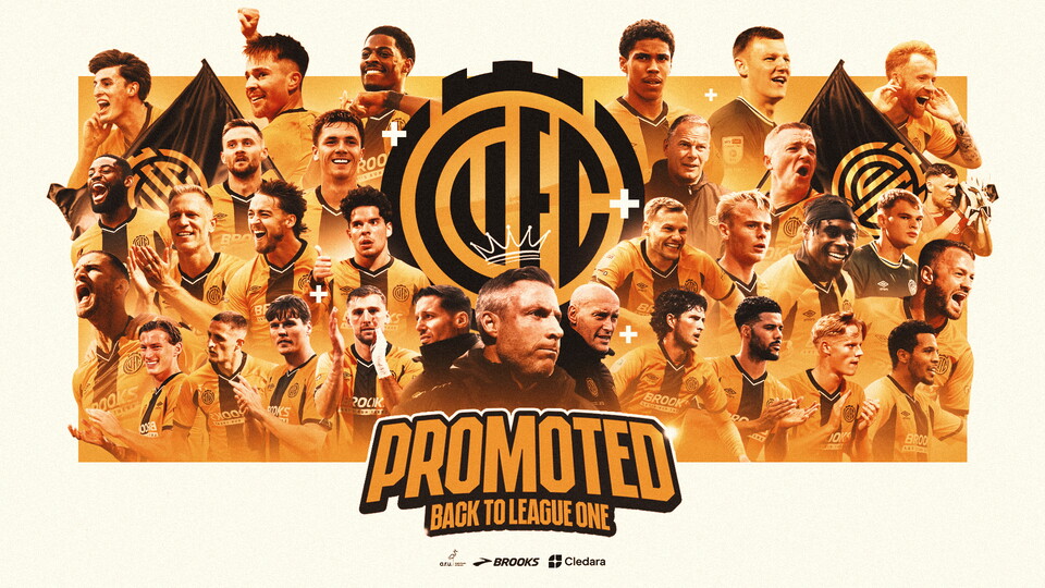 Cambridge United promotion graphic