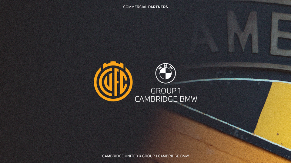 Cambridge United x BMW partnership graphic