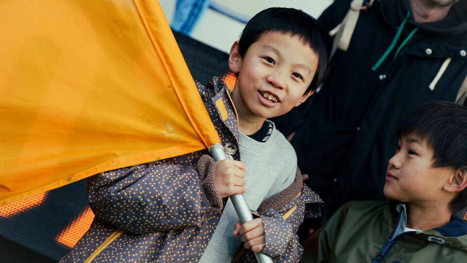 A young fan on a Matchday Experience Package 
