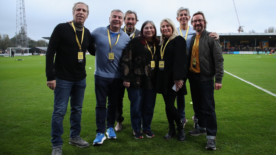Sponsors at the Cledara Abbey Stadium