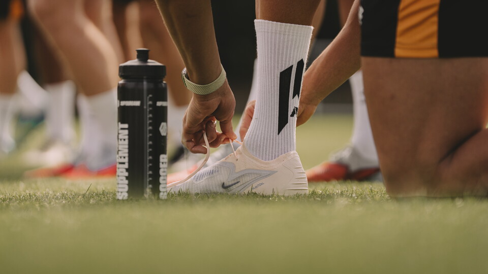 A close up of training 