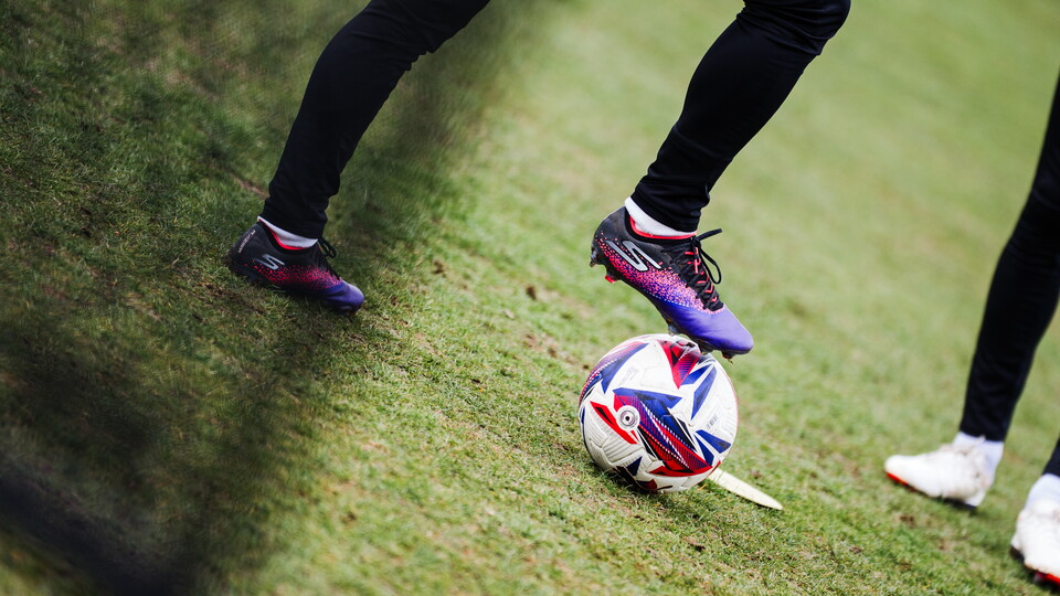 A close up of training