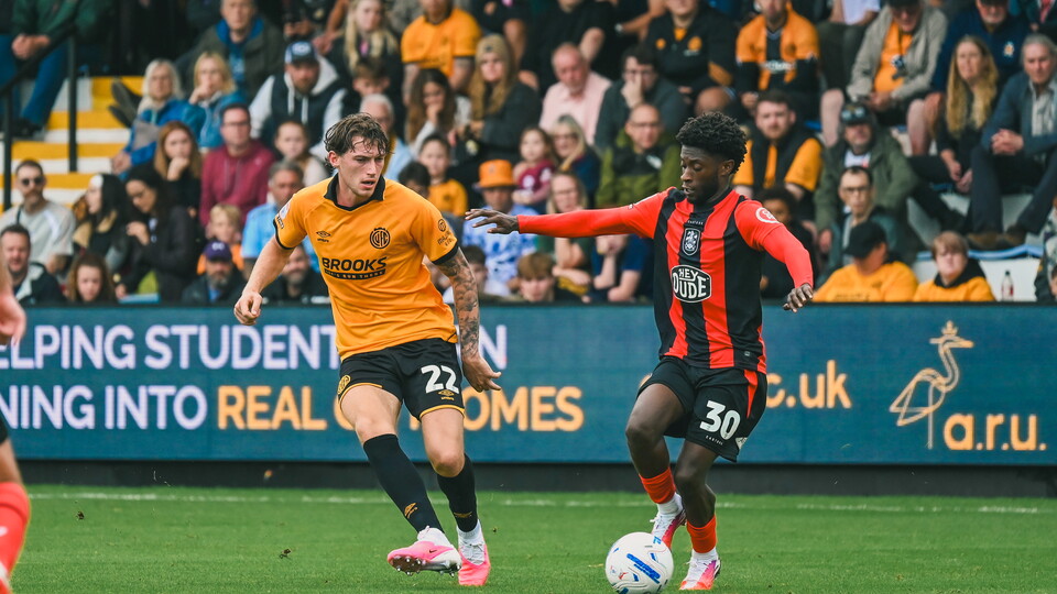 Zak Bradshaw in action against Huddersfield