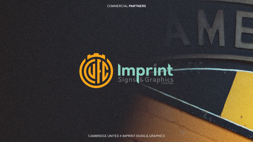 Cambridge United x Imprint Matchday Graphic