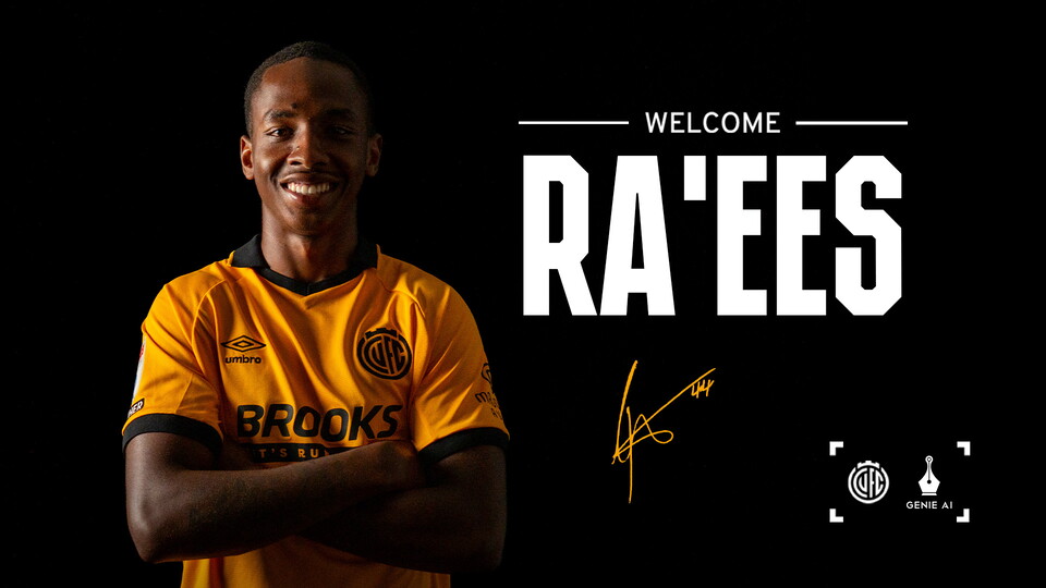 Ra'ees Williams signing graphic