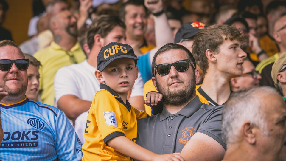 Fans at the Cledra Abbey Stadium
