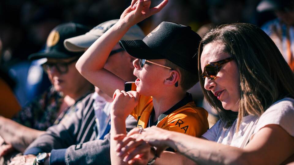Cambridge United fans celebrate