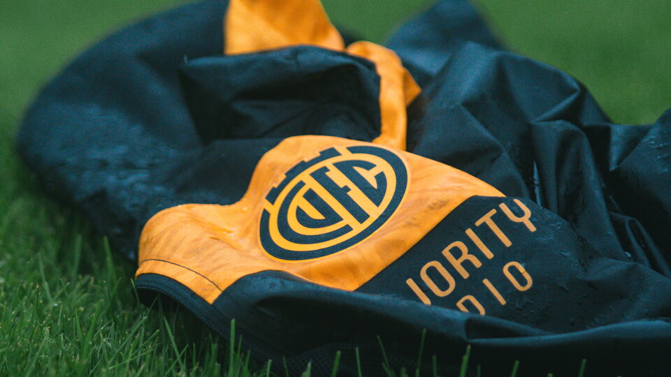 Close up of Academy jacket