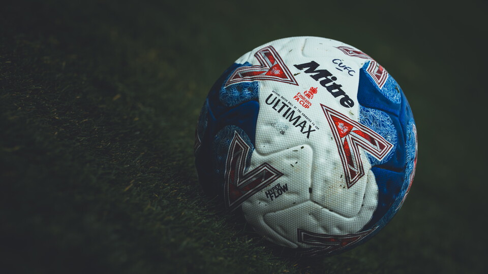 Close up of football