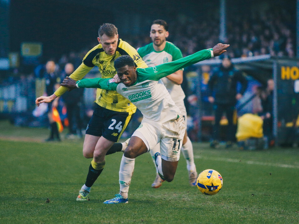 Kaikai in action vs Harrogate